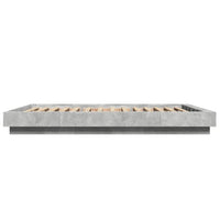 Giroletto Luci LED Grigio Cemento 120x200 cm Legno Multistrato 3281108