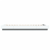 Giroletto con Luci LED Bianco 90x200 cm in Legno Multistrato 3281119