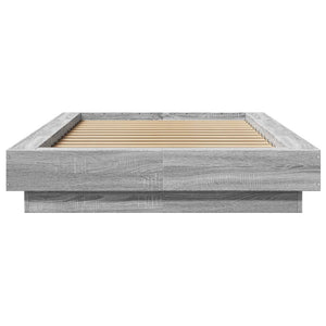 Giroletto con Luci LED Grigio Sonoma 90x200cm Legno Multistrato 3281124