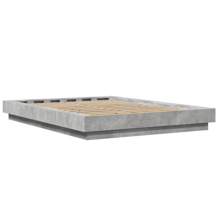 Giroletto Luci LED Grigio Cemento 120x190 cm Legno Multistrato 3281143