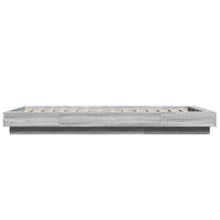 Giroletto Luci LED Grigio Sonoma 75x190 cm in Legno Multistrato 3281159