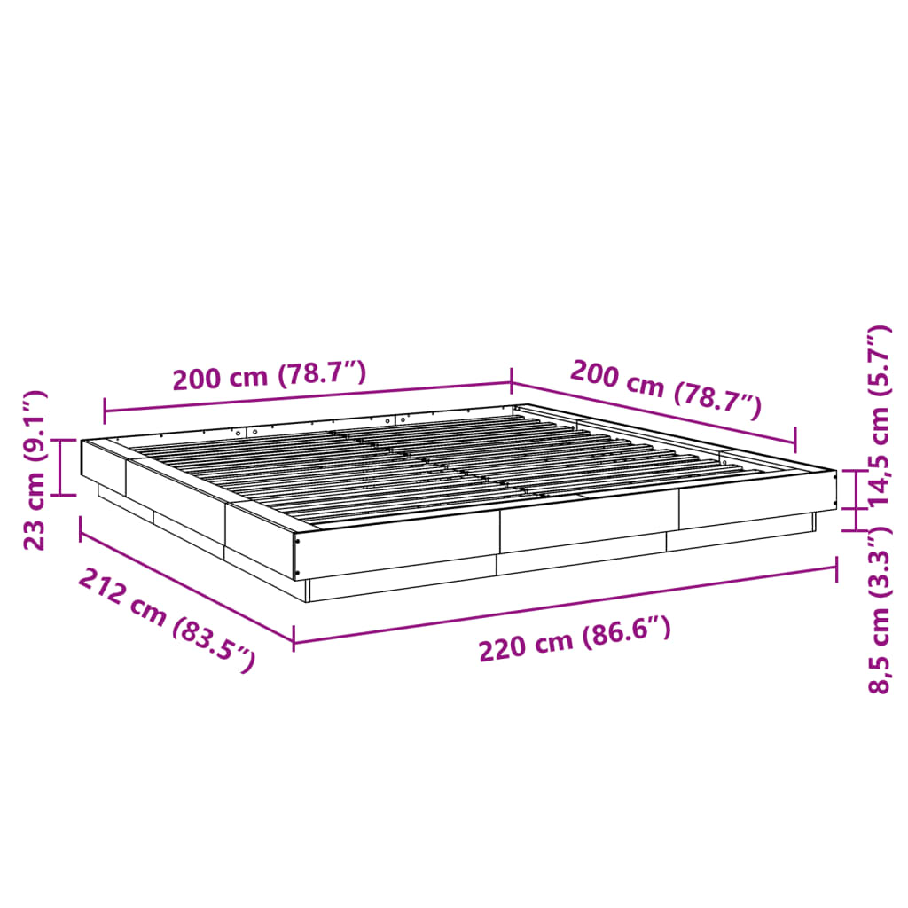 Giroletto Rovere Fumo 200x200 cm in Legno Multistrato 3281165