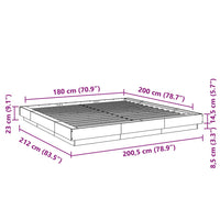 Giroletto Bianco 180x200 cm in Legno Multistrato 3281168