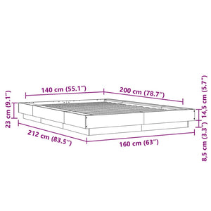 Giroletto Grigio Cemento 140x200 cm in Legno Multistrato 3281192