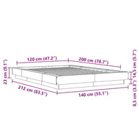 Giroletto Grigio Sonoma 120x200 cm in Legno Multistrato 3281201