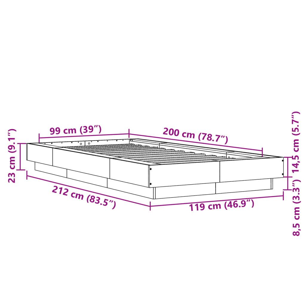 Giroletto Rovere Marrone 100x200 cm in Legno Multistrato 3281209