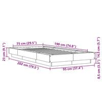 Giroletto Grigio Cemento 75x190 cm in Legno Multistrato 3281248