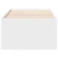 Divano Letto con Cassetti Bianco 90x200 cm in Legno Multistrato 3280244