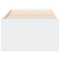 Divano Letto con Cassetti Bianco 75x190 cm in Legno Multistrato 3280258