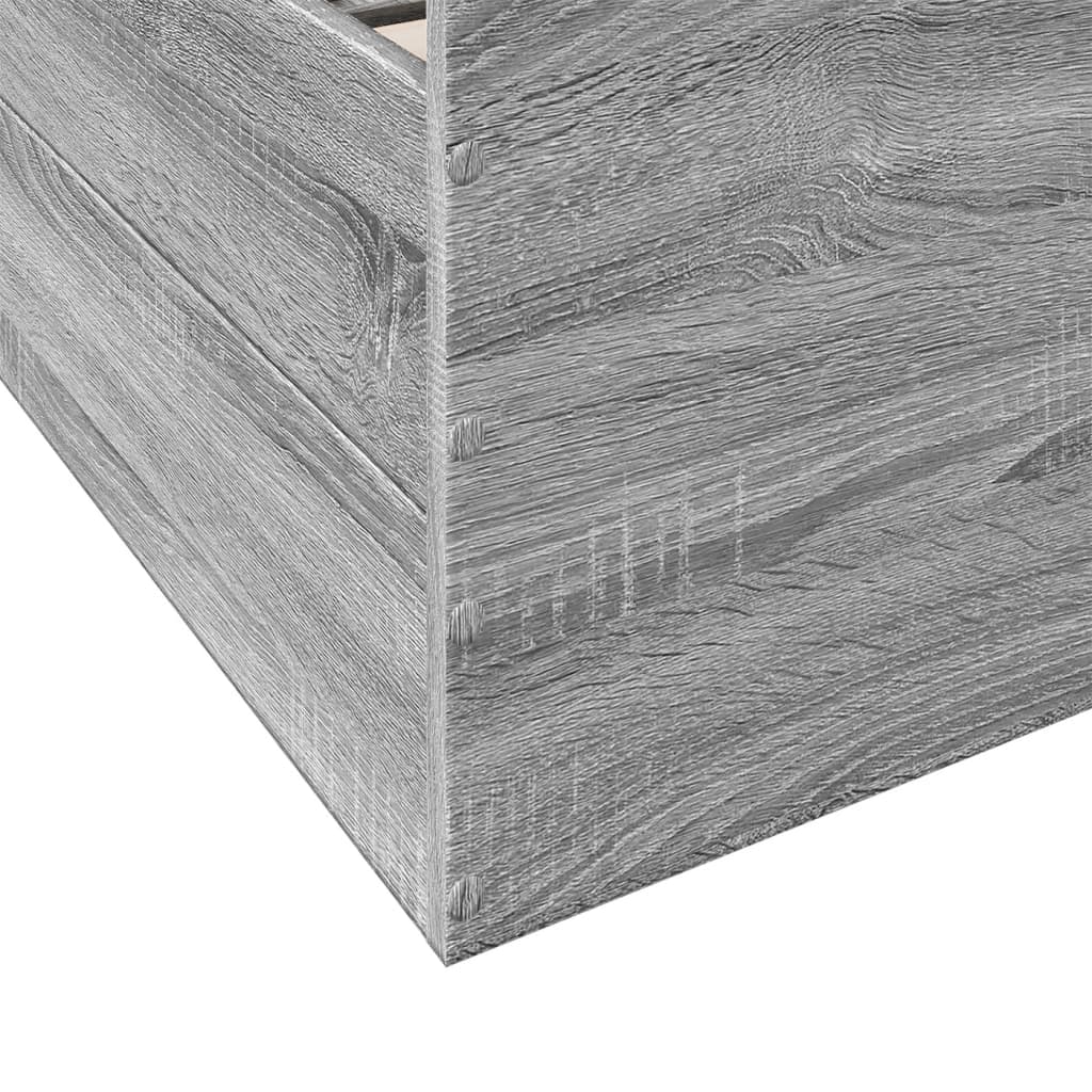 Giroletto Cassetti Grigio Sonoma 200x200 cm Legno Multistrato 3280270