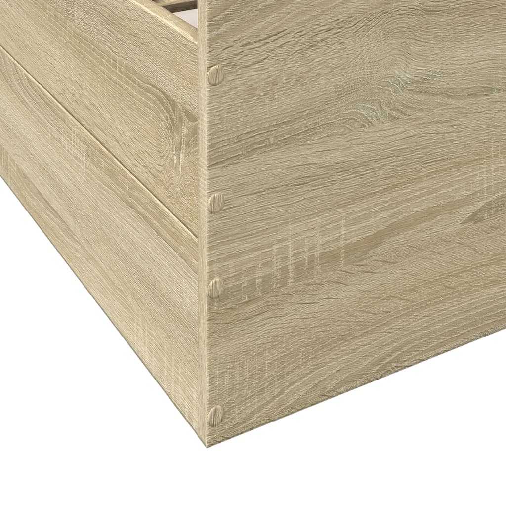 Giroletto Cassetti Rovere Sonoma 140x190 cm Legno Multistrato 3280309