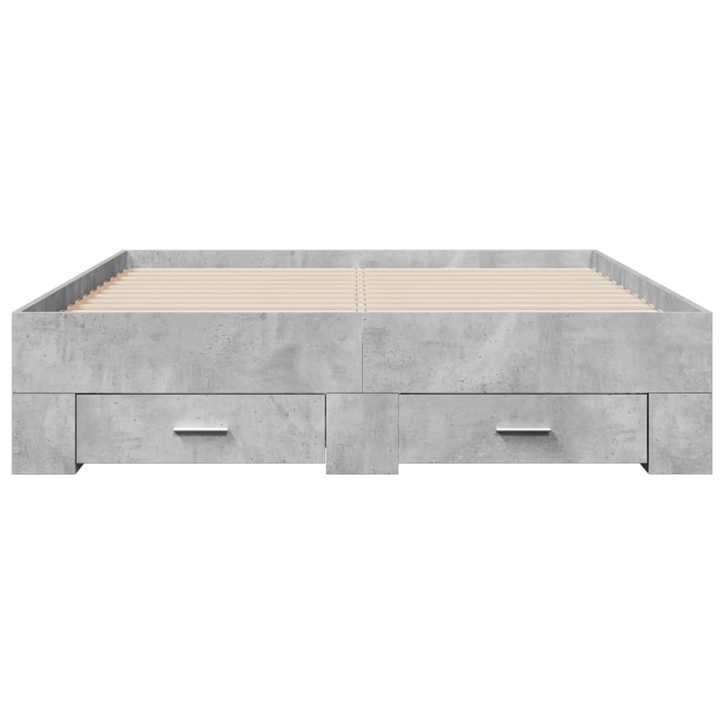 Giroletto Cassetti Grigio Cemento 120x200 cm Legno Multistrato 3280394