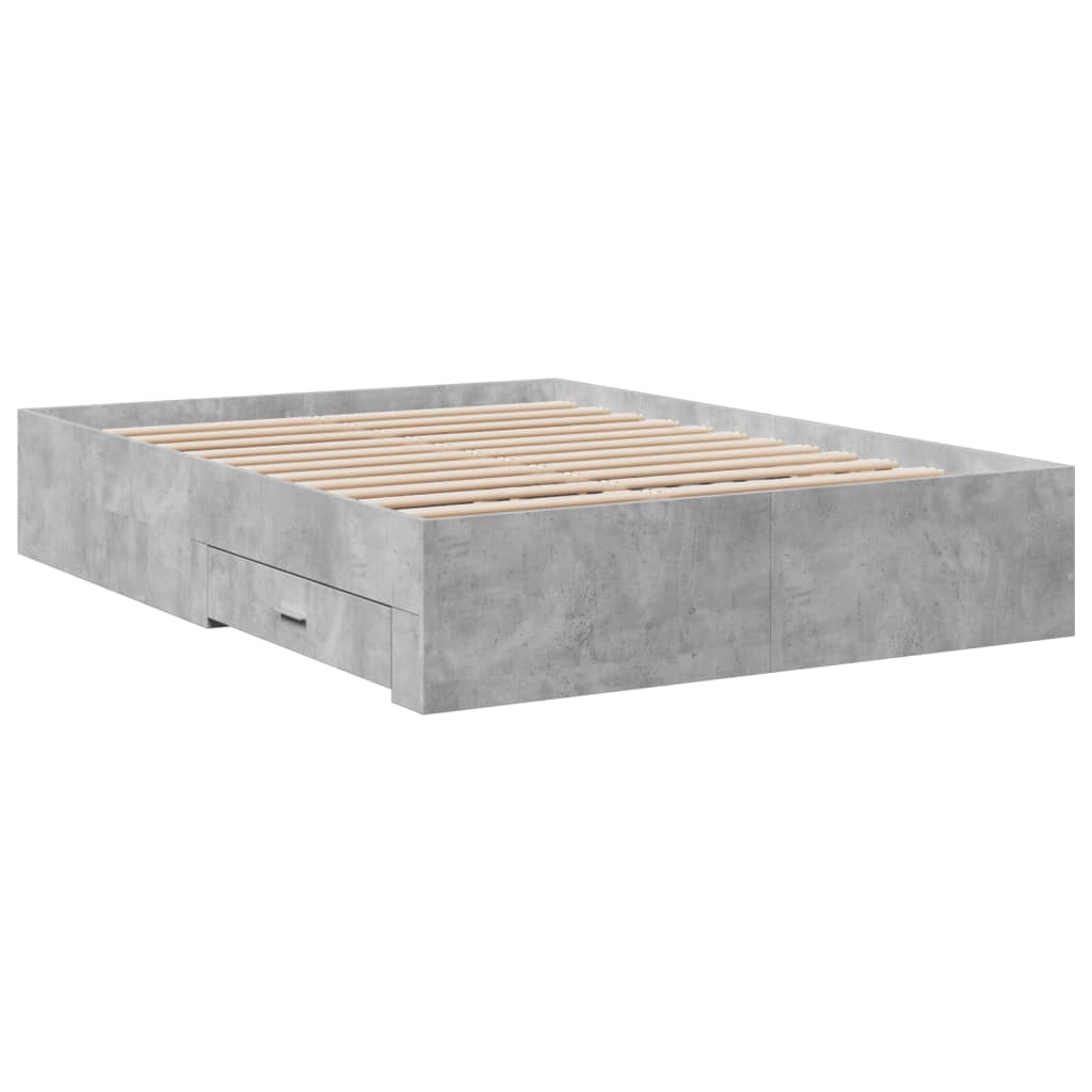 Giroletto Cassetti Grigio Cemento 120x200 cm Legno Multistrato 3280394