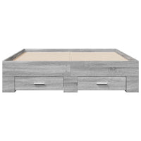 Giroletto Cassetti Grigio Sonoma 120x200 cm Legno Multistrato 3280396