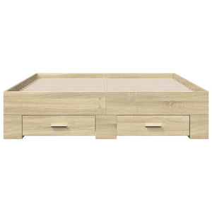 Giroletto Cassetti Rovere Sonoma 140x190 cm Legno Multistrato 3280400