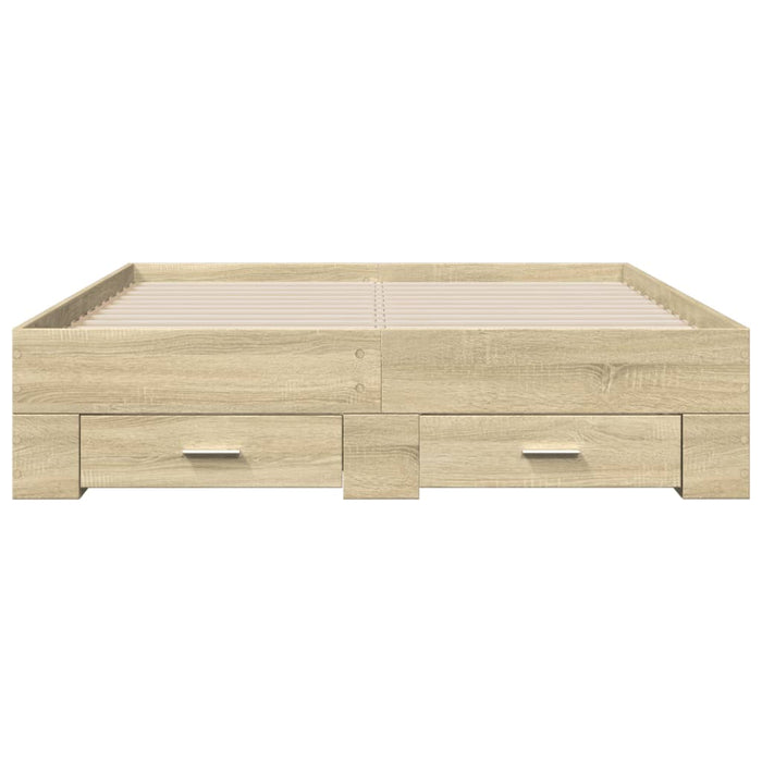 Giroletto Cassetti Rovere Sonoma 140x190 cm Legno Multistrato 3280400