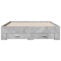 Giroletto Cassetti Grigio Cemento 135x190 cm Legno Multistrato 3280408