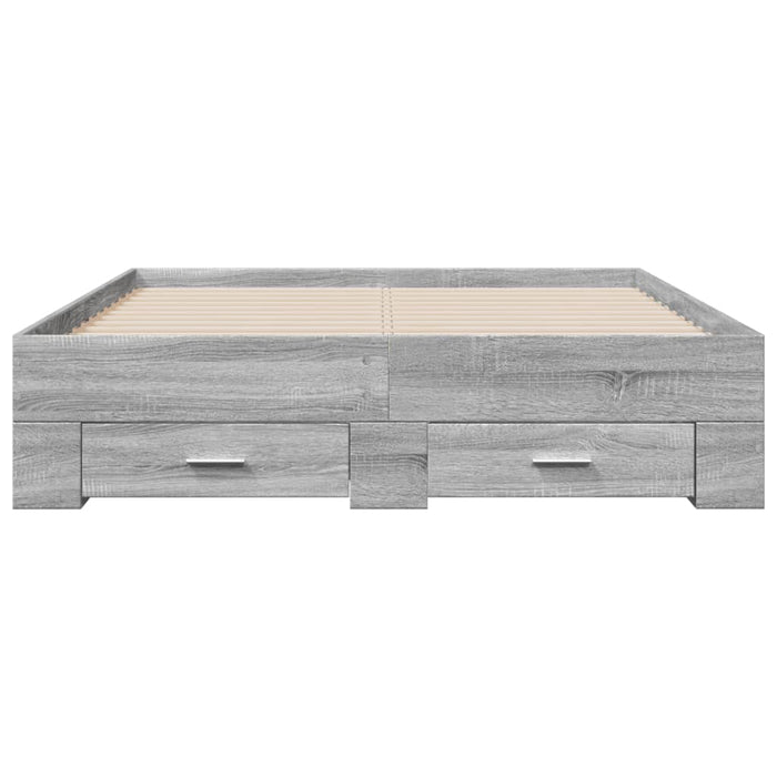 Giroletto Cassetti Grigio Sonoma 120x190 cm Legno Multistrato 3280417