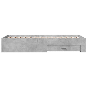 Giroletto Cassetti Grigio Cemento 90x200 cm Legno Multistrato 3280429