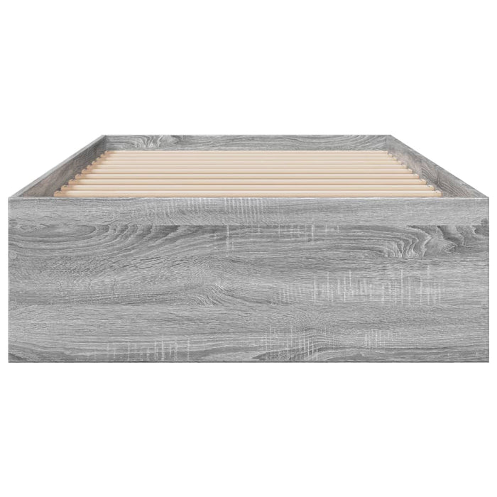 Giroletto Cassetti Grigio Sonoma 90x200 cm Legno Multistrato 3280431