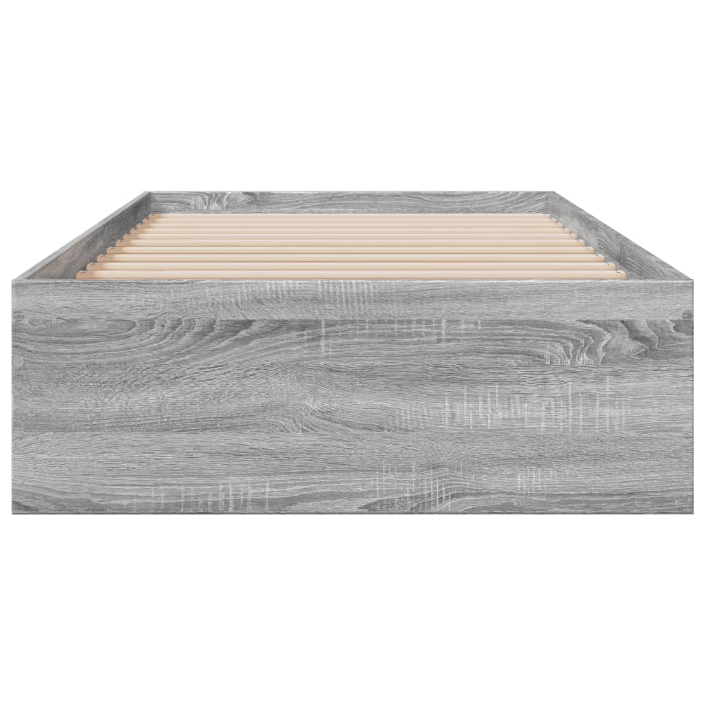 Giroletto Cassetti Grigio Sonoma 90x190 cm Legno Multistrato 3280438