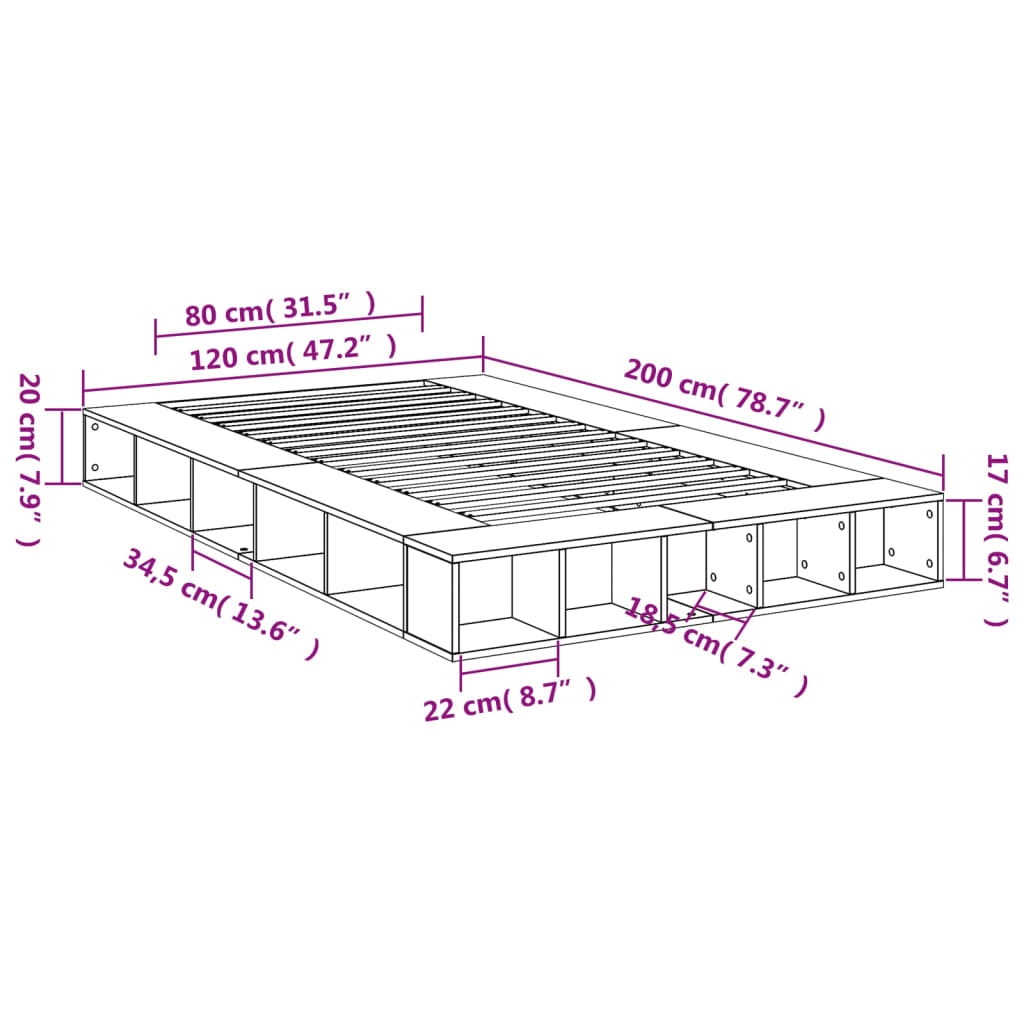 Giroletto Grigio Cemento 120x200 cm in Legno Multistrato 3280485