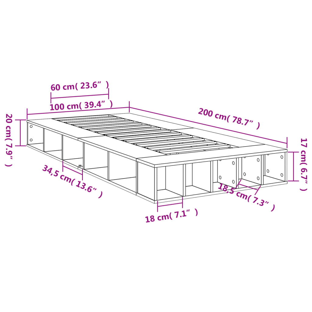 Giroletto Bianco 100x200 cm in Legno Massello 3280510