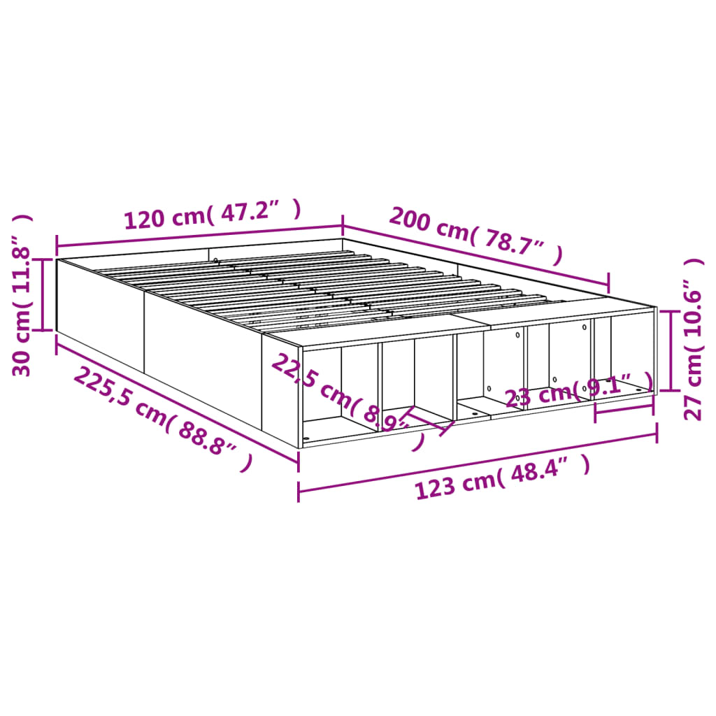 Giroletto Nero 120x200 cm in Legno Multistrato 3280574