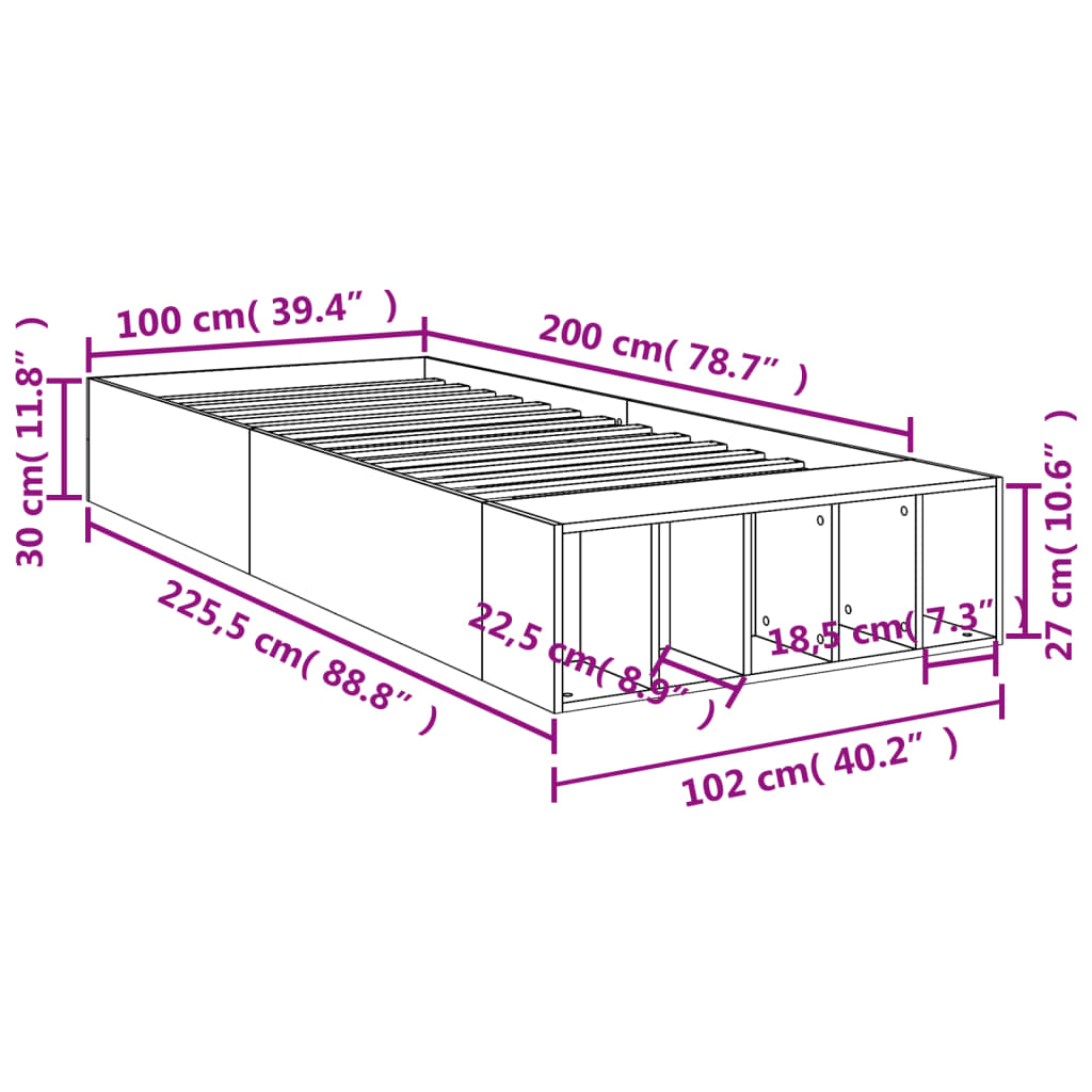 Giroletto Rovere Fumo 100x200 cm in Legno Multistrato 3280605