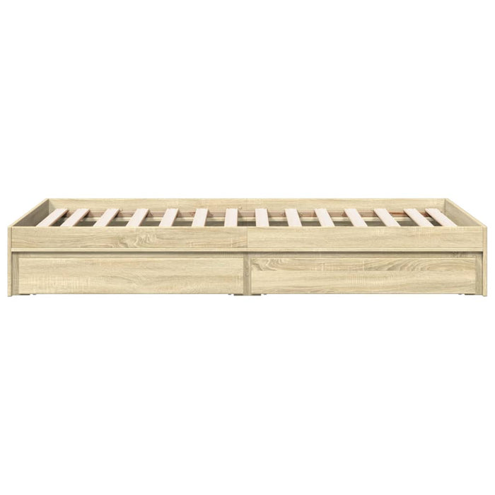 Giroletto Cassetti Rovere Sonoma 90x190 cm Legno Multistrato 3280708