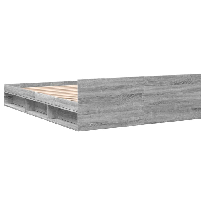 Giroletto Cassetti Grigio Sonoma 140x200 cm Legno Multistrato 3280753