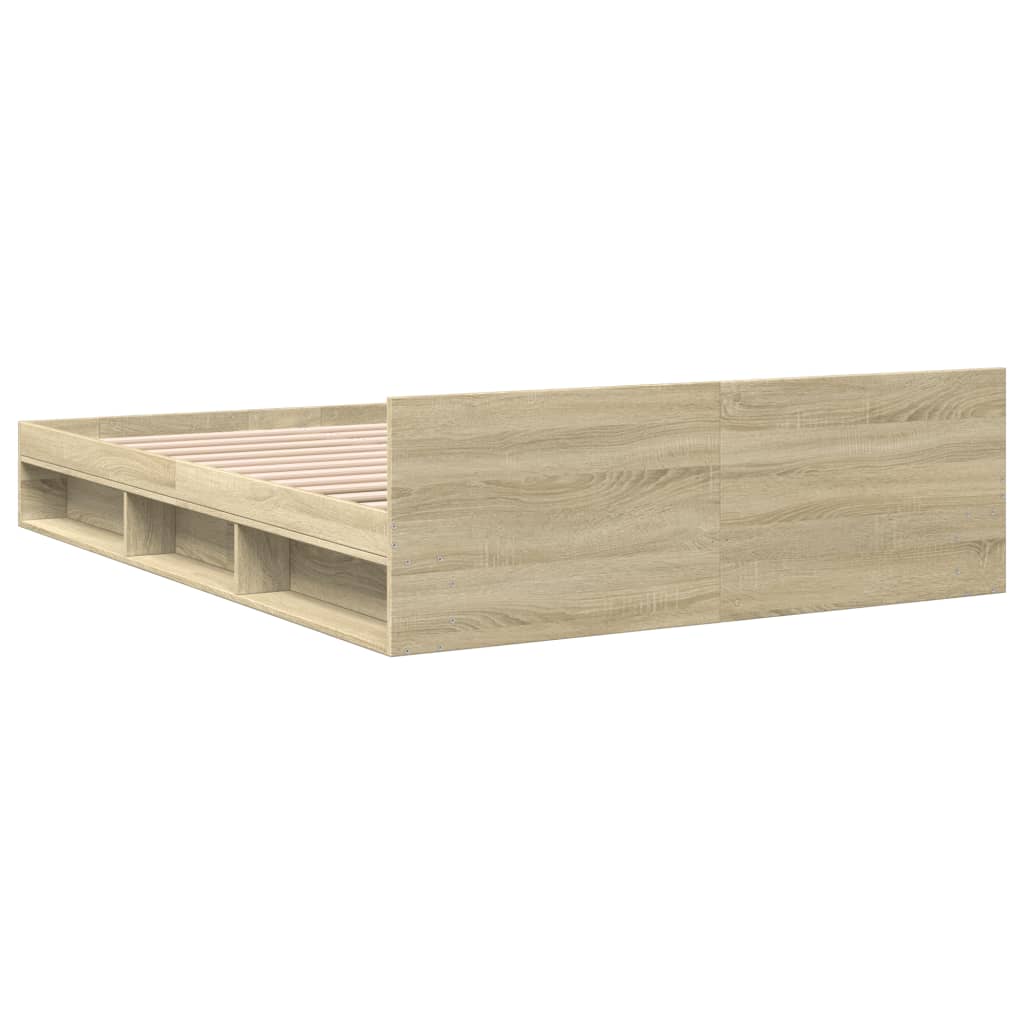 Giroletto Cassetti Rovere Sonoma 140x190 cm Legno Multistrato 3280764