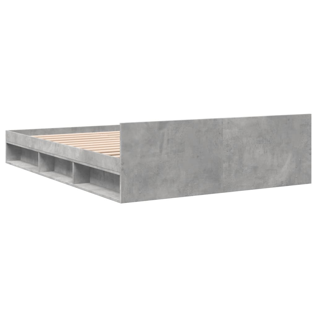 Giroletto Cassetti Grigio Cemento 135x190 cm Legno Multistrato 3280772