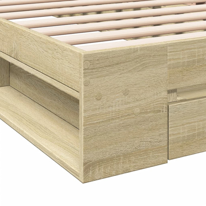 Giroletto Cassetto Rovere Sonoma 90x190 cm Legno Multistrato 3280785