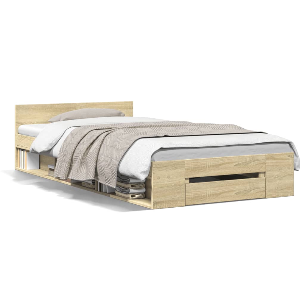 Giroletto Cassetto Rovere Sonoma 90x190 cm Legno Multistrato 3280785