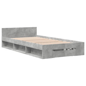 Giroletto Cassetto Grigio Cemento 90x190 cm Legno Multistrato 3280786