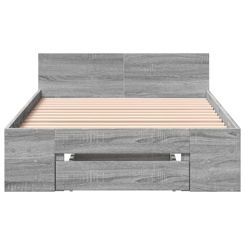 Giroletto Cassetto Grigio Sonoma 90x190 cm Legno Multistrato 3280788