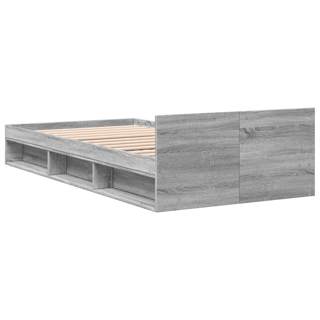 Giroletto Cassetto Grigio Sonoma 90x190 cm Legno Multistrato 3280788