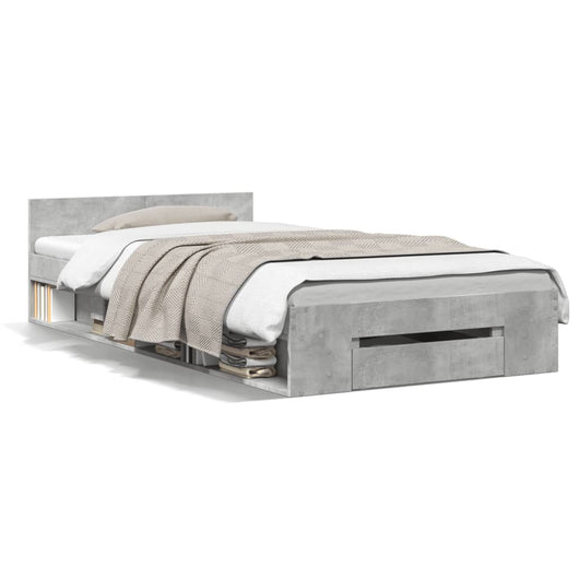 Giroletto Cassetto Grigio Cemento 90x200 cm Legno Multistrato 3280800