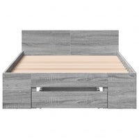 Giroletto Cassetto Grigio Sonoma 90x200 cm Legno Multistrato 3280802