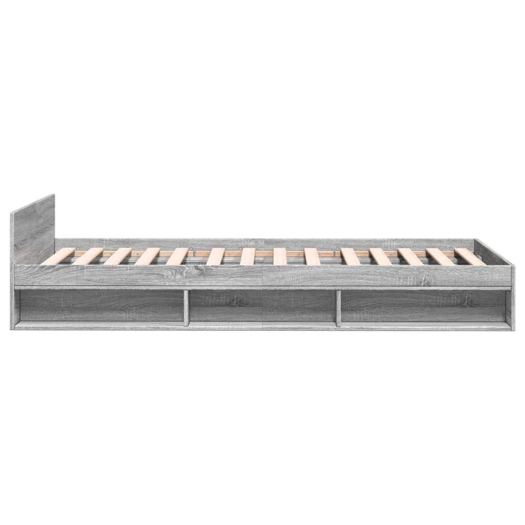 Giroletto Cassetto Grigio Sonoma 90x200 cm Legno Multistrato 3280802