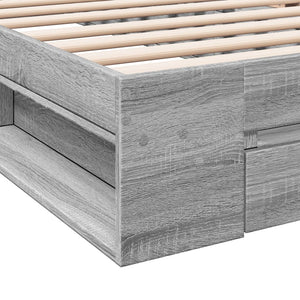 Giroletto Cassetto Grigio Sonoma 90x200 cm Legno Multistrato 3280802