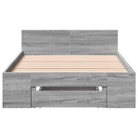 Giroletto Cassetto Grigio Sonoma 75x190 cm Legno Multistrato 3280809