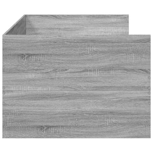 Divano Letto con Cassetti Grigio Sonoma 100x200 cm Multistrato 3280816