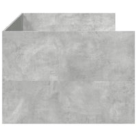 Divano Letto con Cassetti Grigio Cemento 75x190 cm Multistrato 3280835