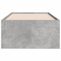 Divano Letto con Cassetti Grigio Cemento 75x190 cm Multistrato 3280891