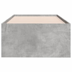 Divano Letto con Cassetti Grigio Cemento 75x190 cm Multistrato 3280891