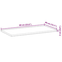 Mensole da Parete 3 pz 60x40x2 cm Legno Acacia Non Trattato 3279393