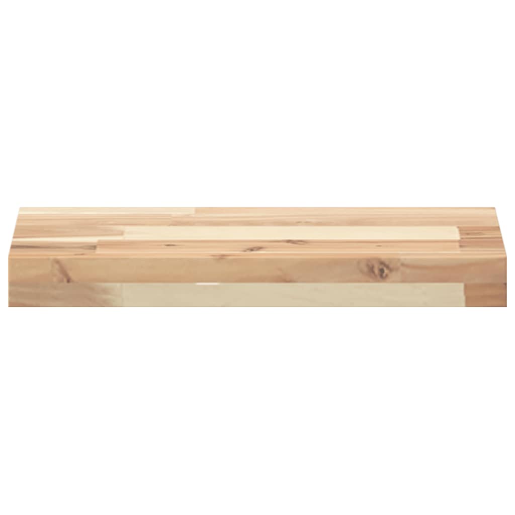 Mensole da Parete 2 pz 40x20x4 cm Legno Acacia Non Trattato 3279416