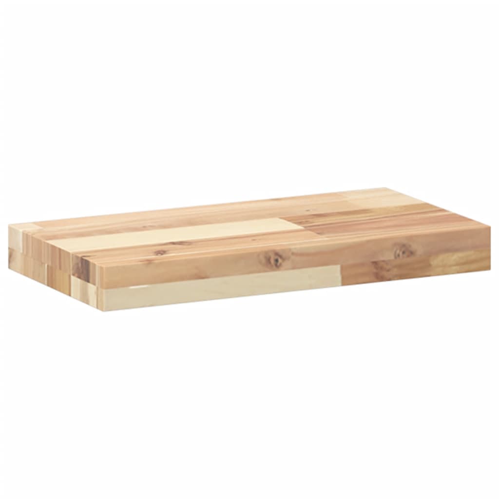 Mensole da Parete 2 pz 40x20x4 cm Legno Acacia Non Trattato 3279416